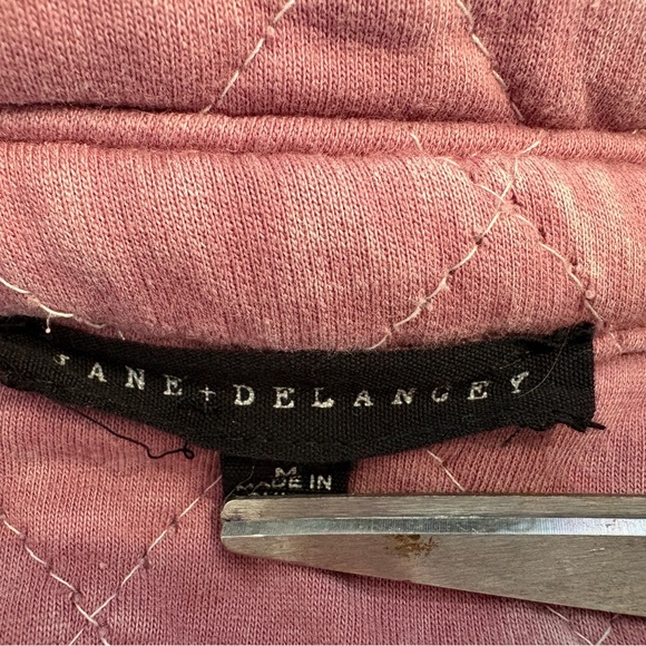 Jane and Delancey Womens Jacket Dusty Pink Quilted Puffer Sz. M - Picture 6 of 8